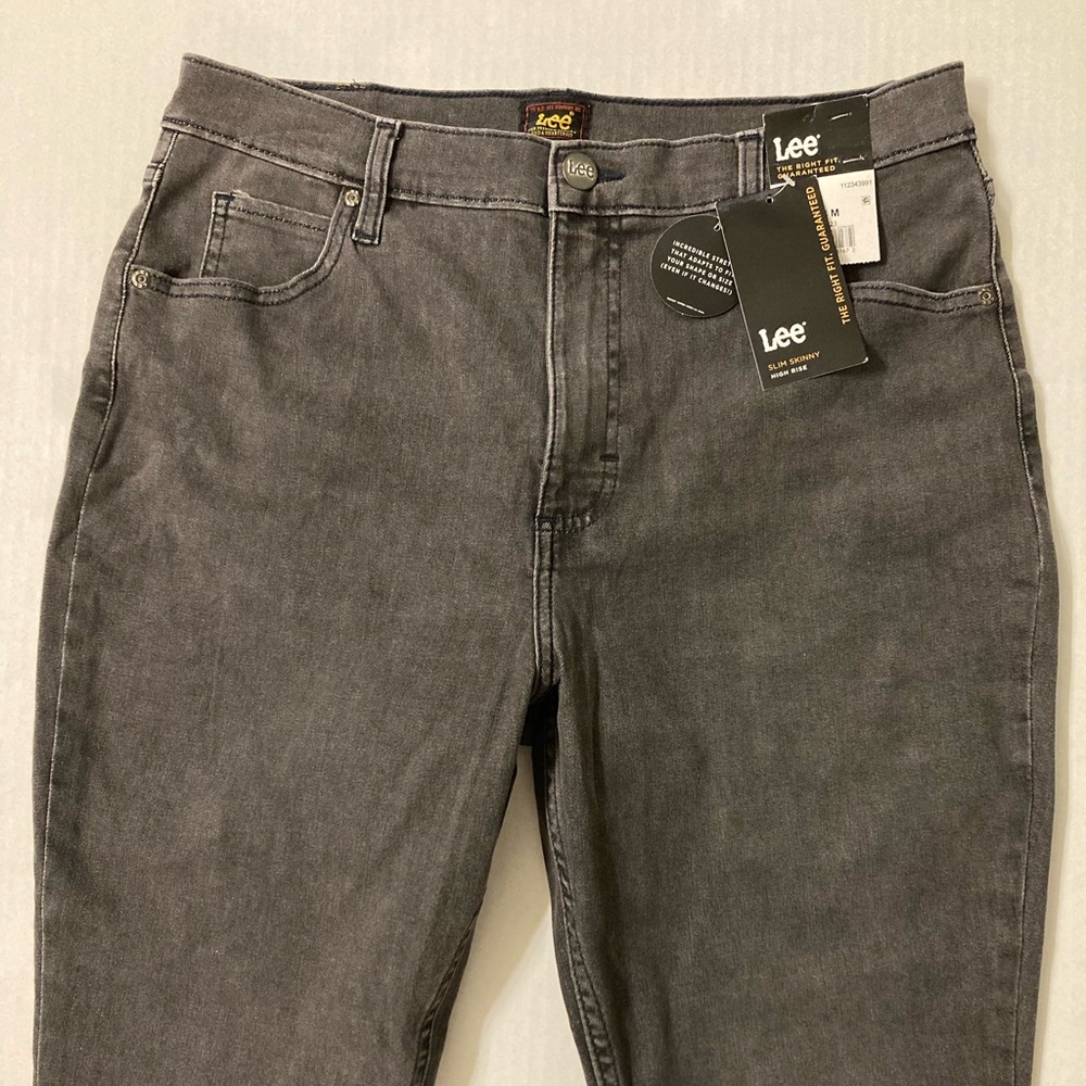 Lee | NWT Women’s Slim Skinny High Rise Gray Jeans - Picture 3 of 15